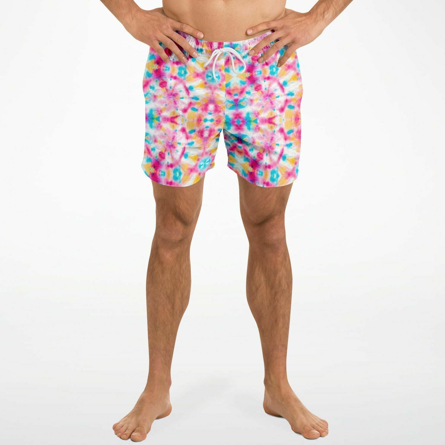 Tie-Dye-For 5.5" Men Swim Shorts-Subliminator-XS-Urbanheer