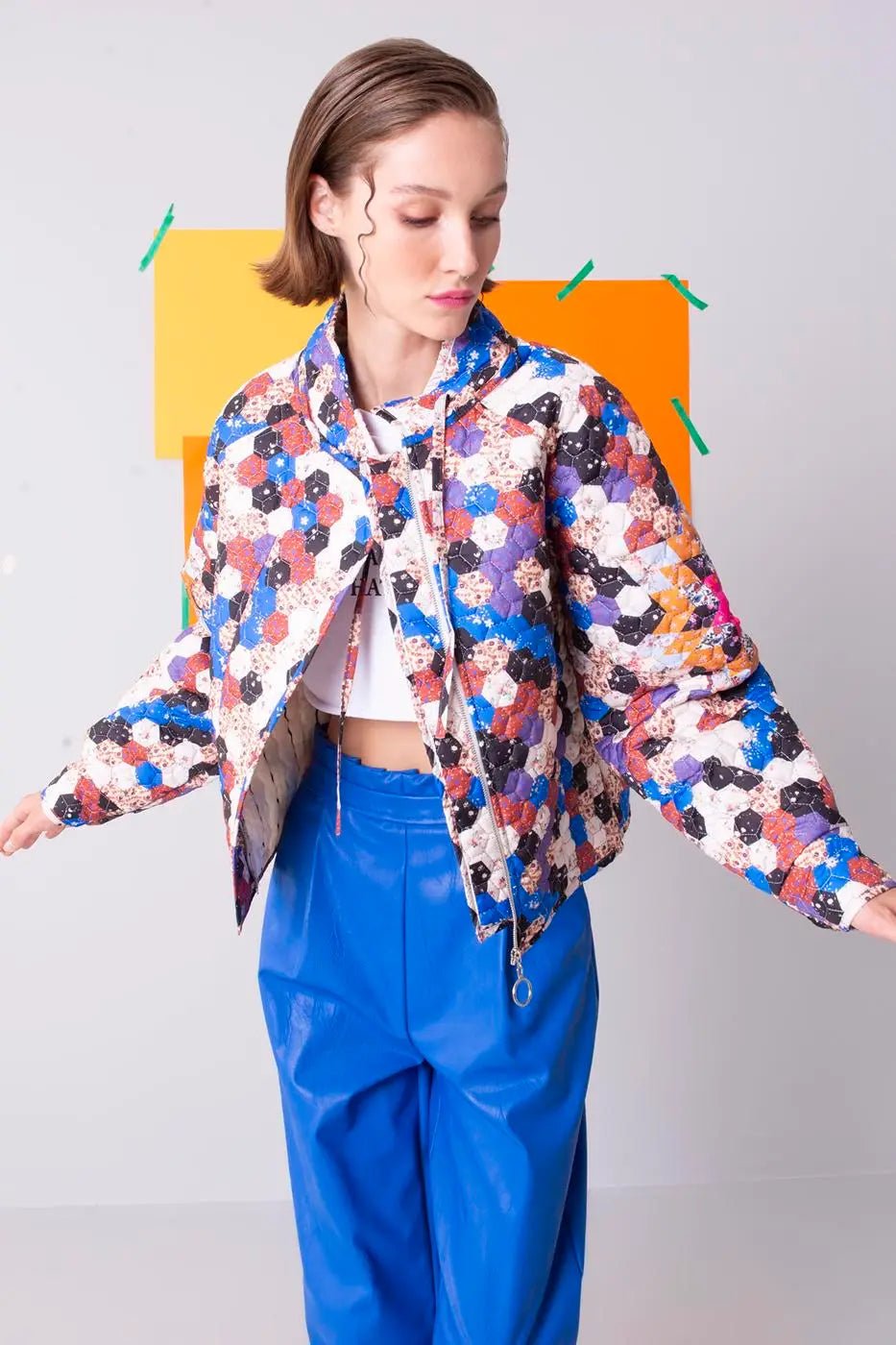 Multicolor Quilted Puffer-BSL-S-Urbanheer