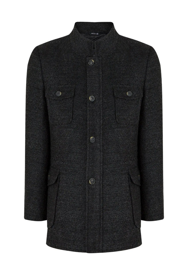 Boucle Field Coat - Anthracite-Clothing - Men-Ron Tomson-Urbanheer