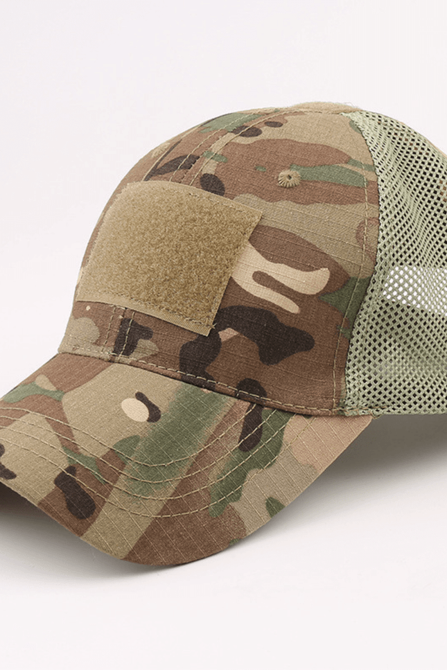 Military-Style Tactical Patch Hat with Adjustable Strap-JupiterGear-Light Camo-Urbanheer