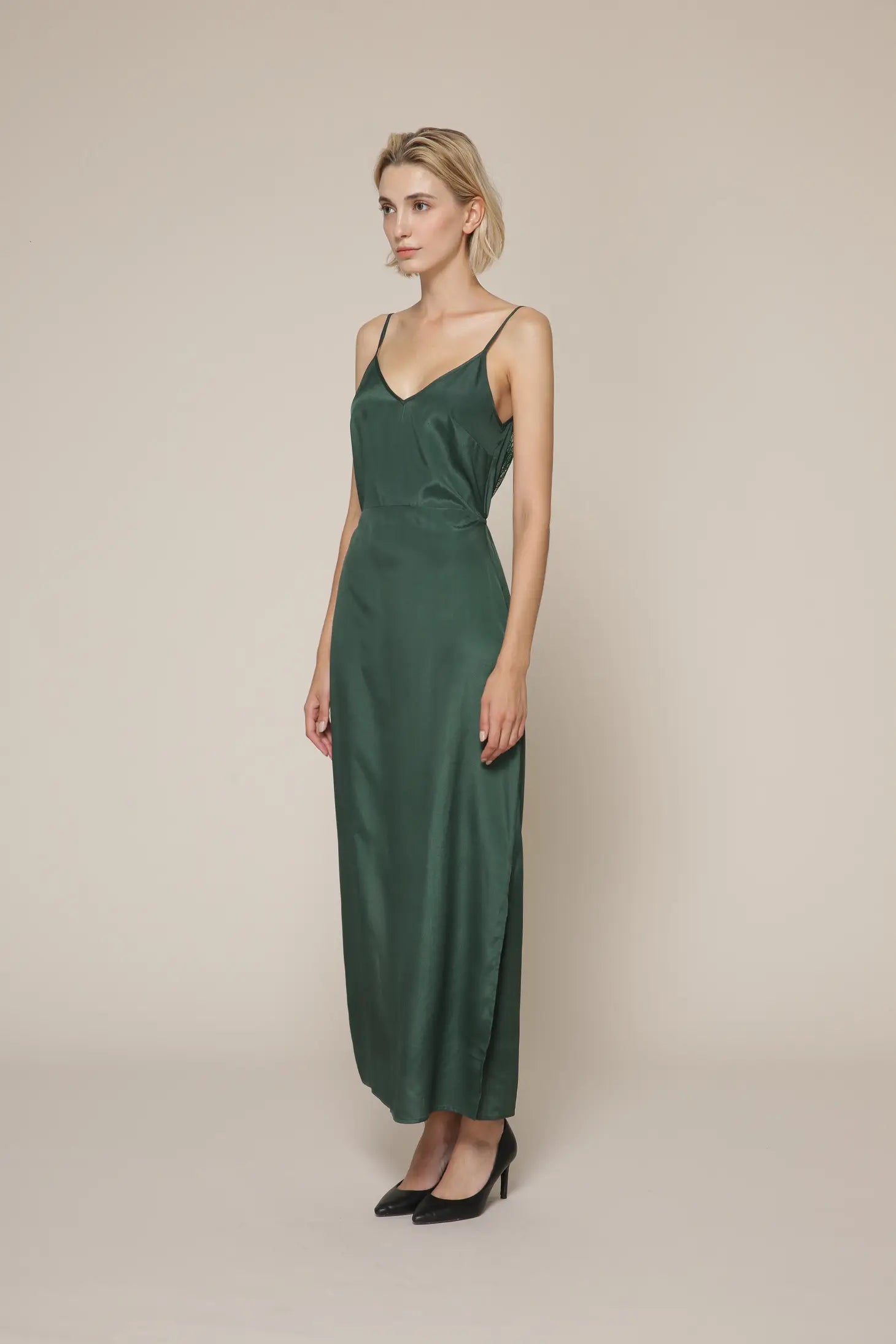 Faye Camisole Dress-Amy Lynn-XS-Green-Urbanheer