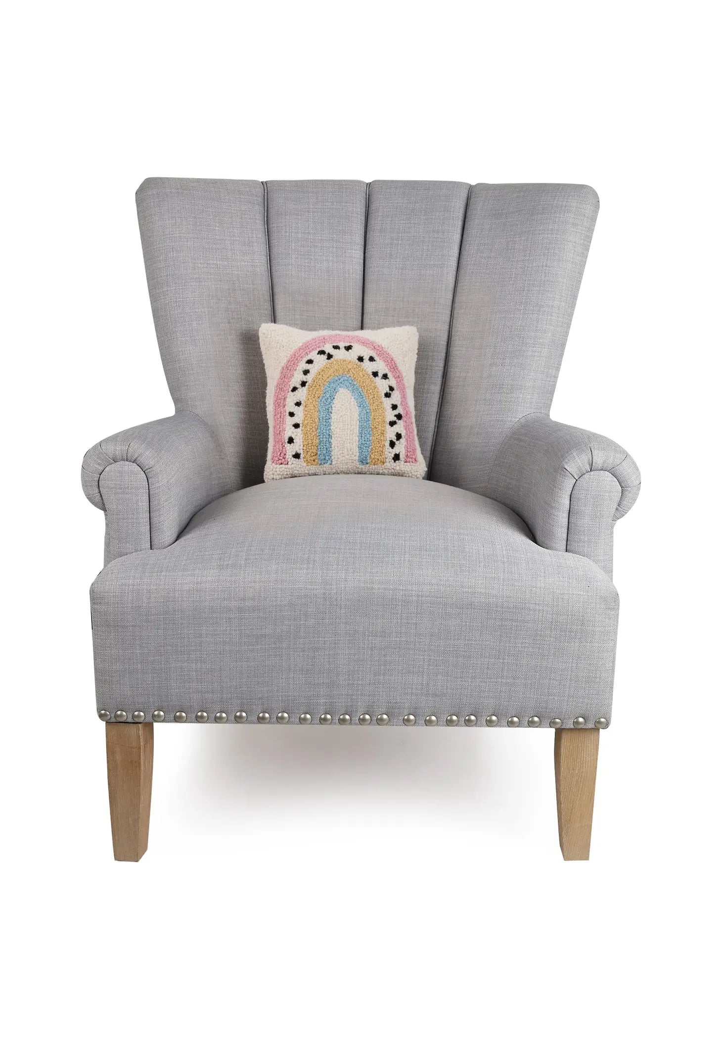 Pastel Rainbow Hook Pillow-Set Of Three.-peking handicraft-Urbanheer