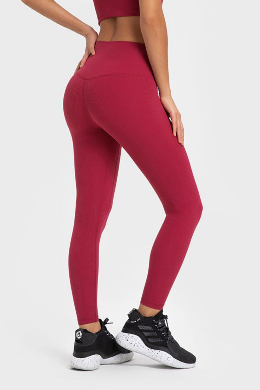 Highly Stretchy Wide Waistband Yoga Leggings-Street 360-Lemon-4-Urbanheer