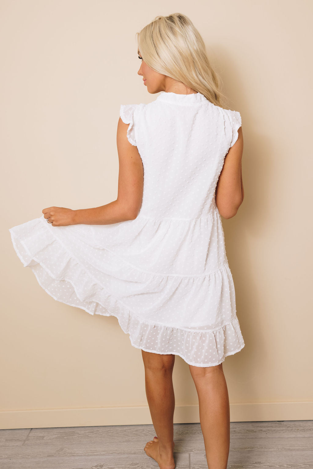 Esme Tiered Babydoll Mini Dress-UHXSW-WHITE-SMALL-Urbanheer