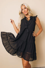 Esme Tiered Babydoll Mini Dress-UHXSW-BLACK-SMALL-Urbanheer