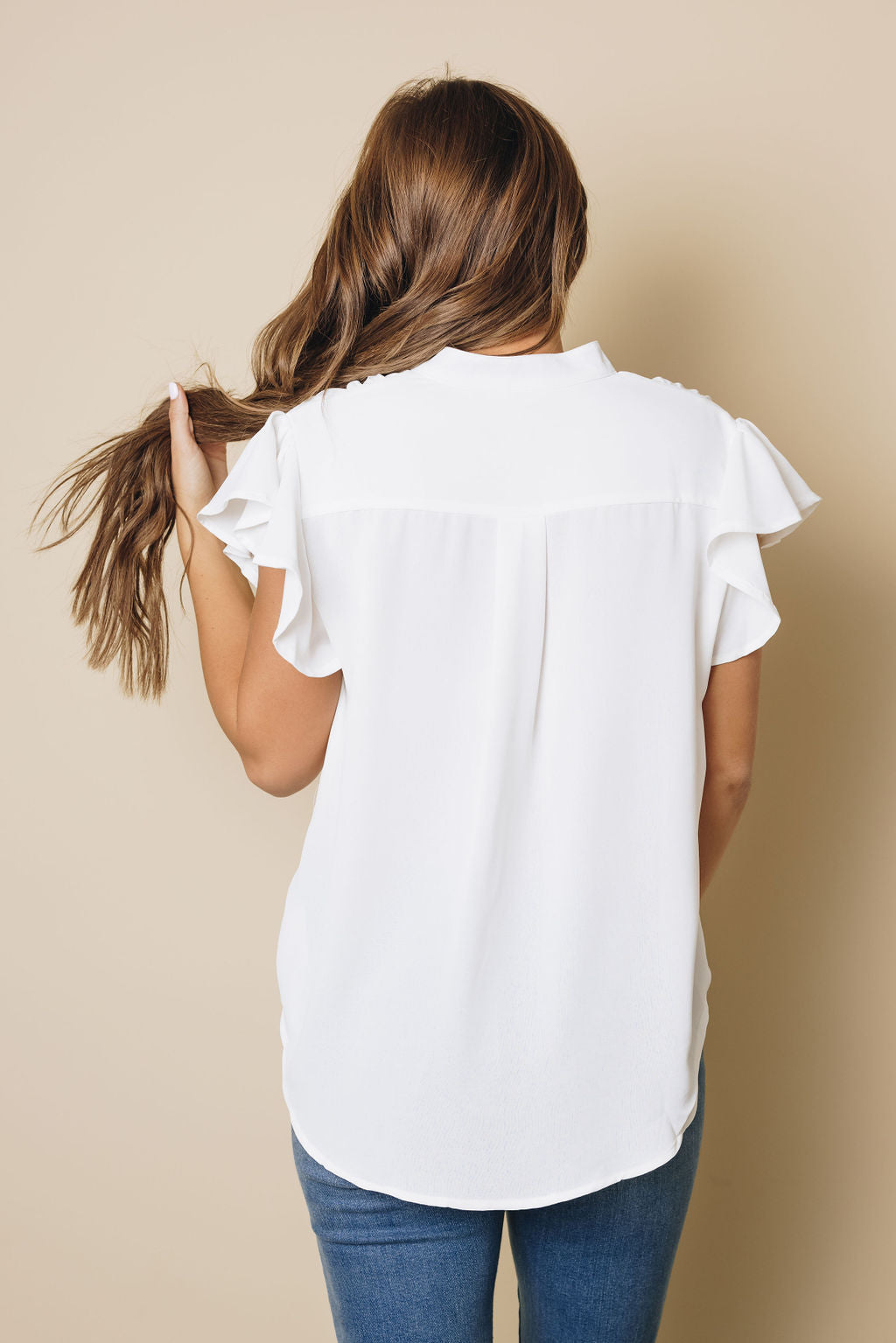 Danny Ruffled Sleeveless Top-UHXSW-WHITE-SMALL-Urbanheer