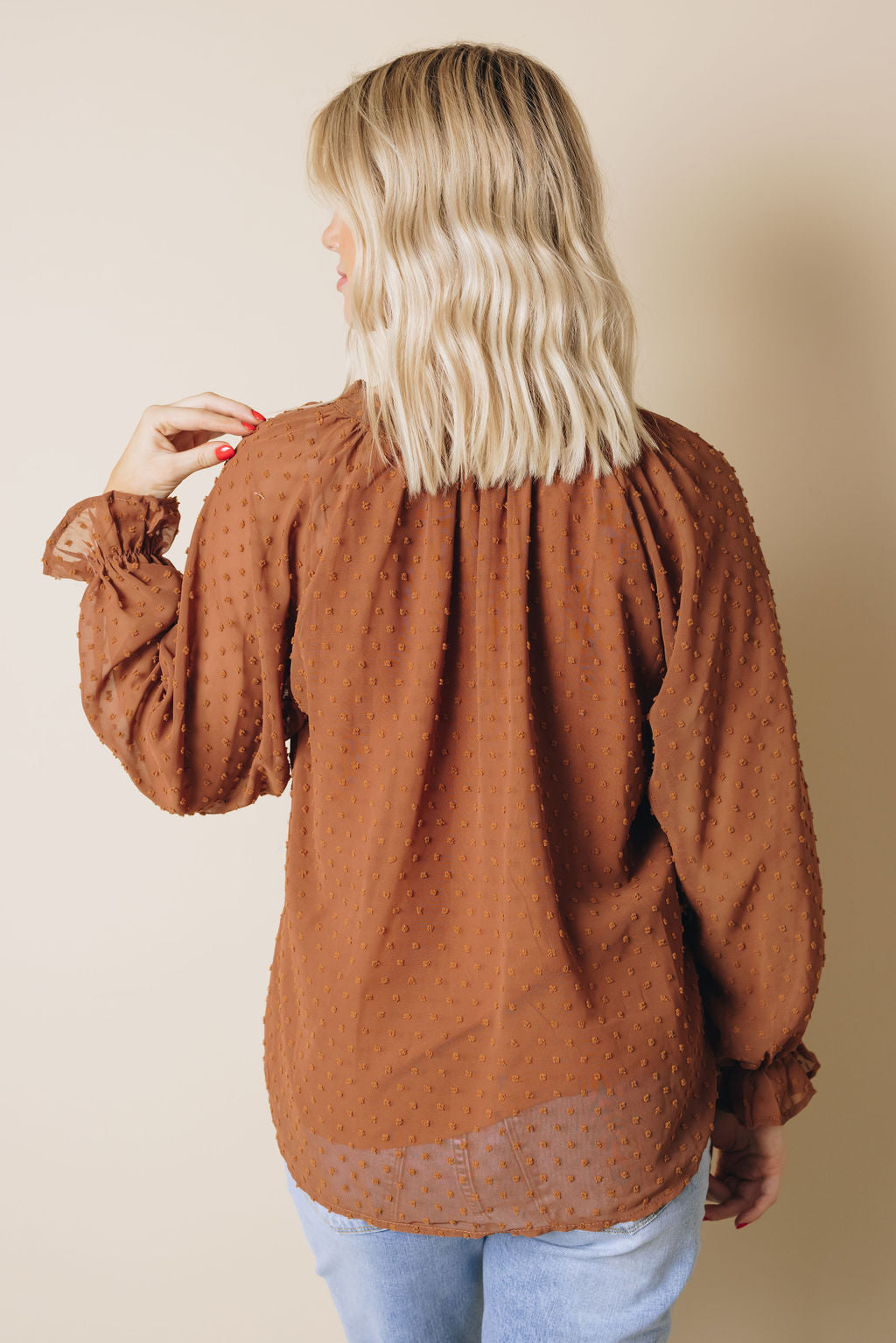 Tuesday Button Swiss Dot Shirt-UHXSW-WHITE-SMALL-Urbanheer