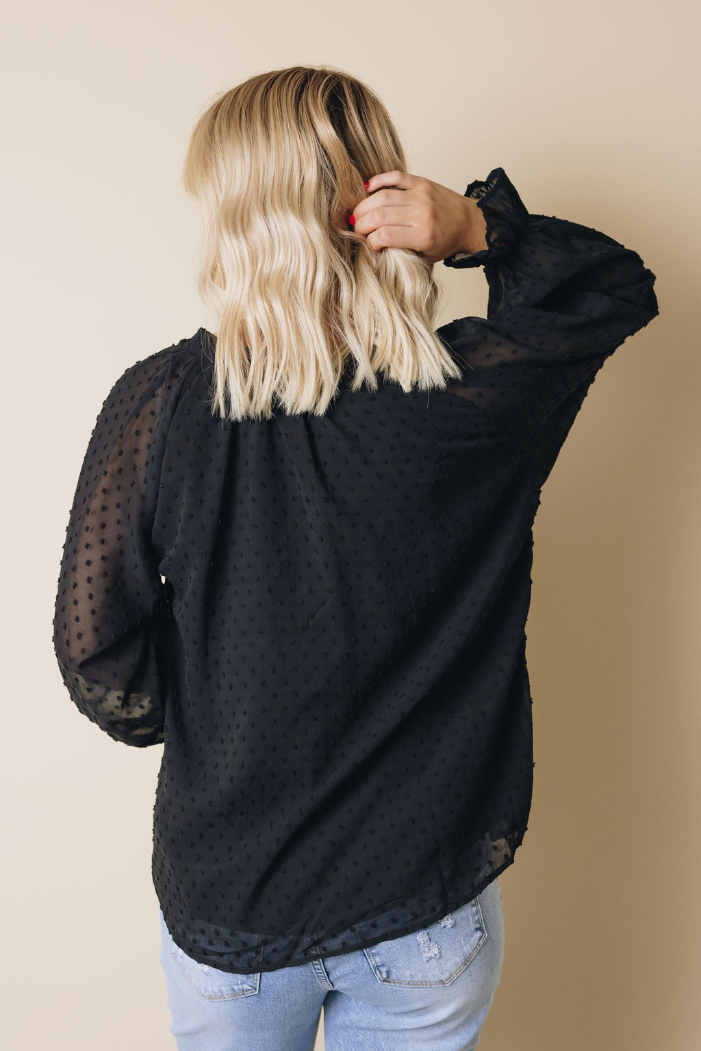 Tuesday Button Swiss Dot Shirt-UHXSW-WHITE-SMALL-Urbanheer