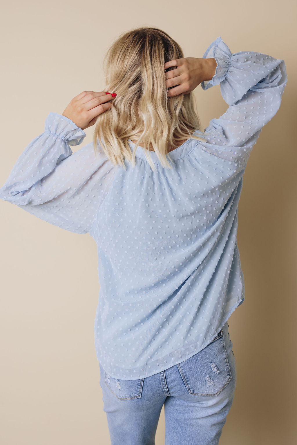 Tuesday Button Swiss Dot Shirt-UHXSW-WHITE-SMALL-Urbanheer