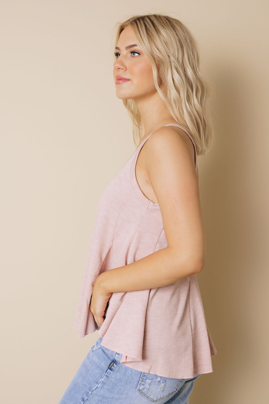 Paula Ruffle Tank-UHXSW-BLACK-LARGE-Urbanheer