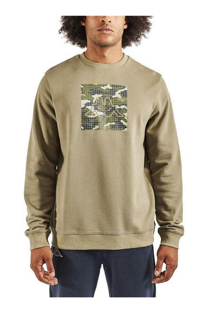 Men’S Sweatshirt Without Hood Kappa Isoa Brown-Clothing - Men-Kappa-Urbanheer