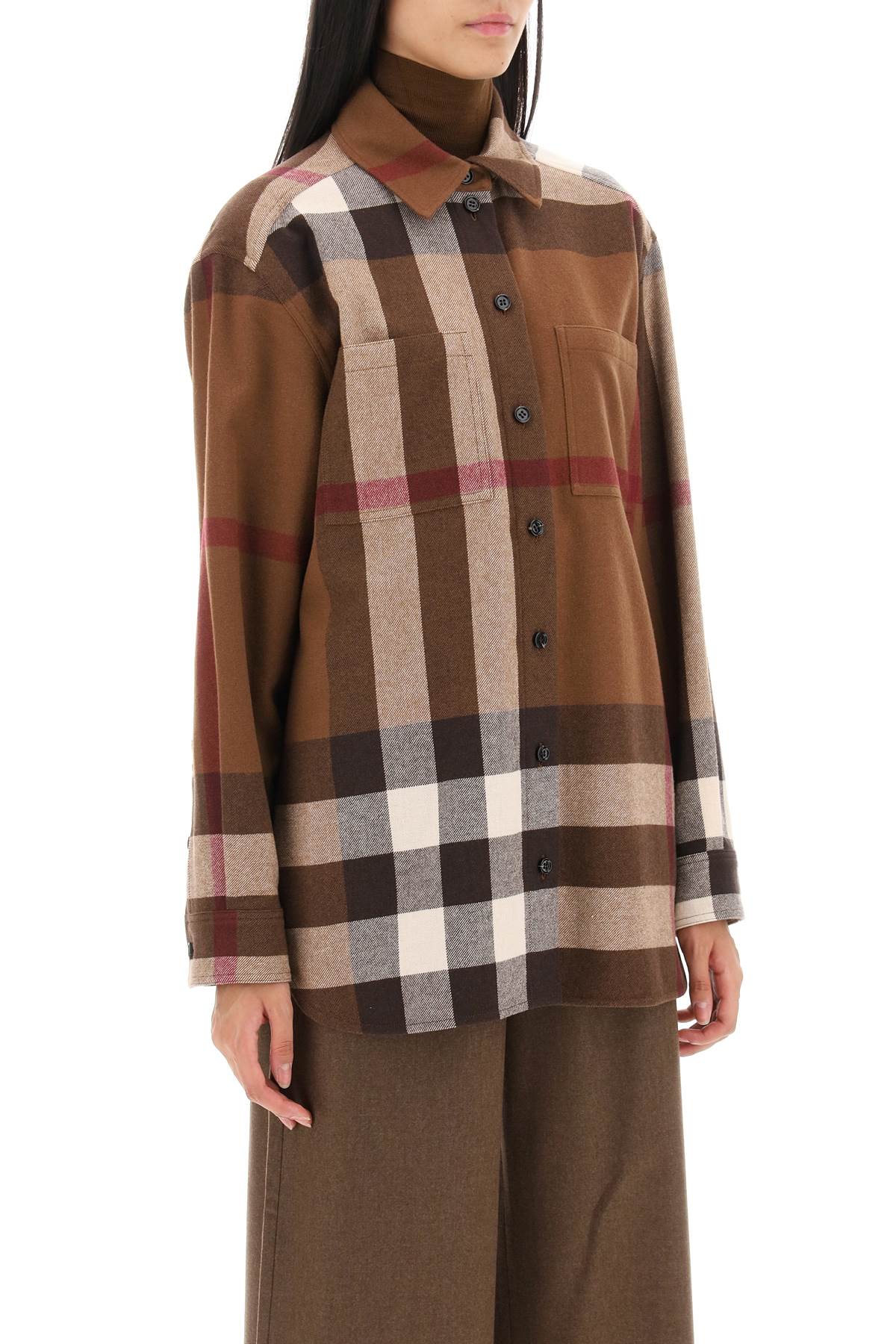 Burberry Avalon Overshirt In Check Flannel-Burberry-6-Urbanheer
