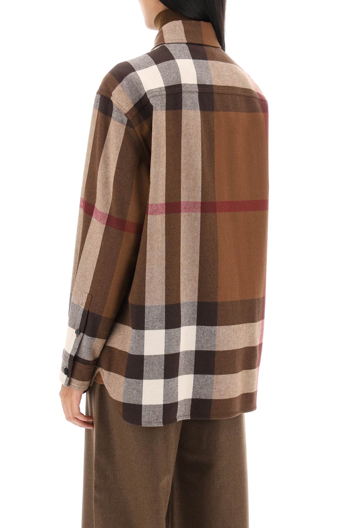 Burberry Avalon Overshirt In Check Flannel-Burberry-6-Urbanheer