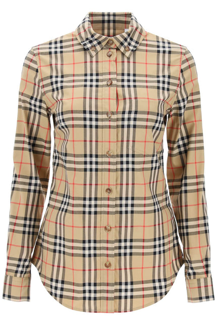 Burberry Lapwing Button-Down Shirt With Vintage Check Pattern-Burberry-Urbanheer