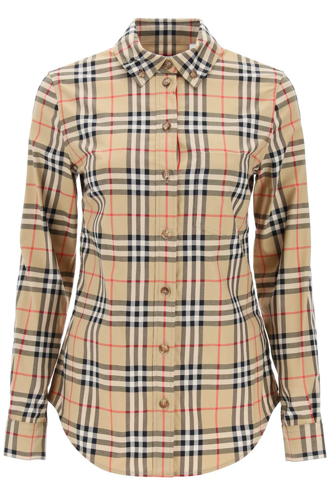Burberry Lapwing Button-Down Shirt With Vintage Check Pattern-Burberry-Urbanheer