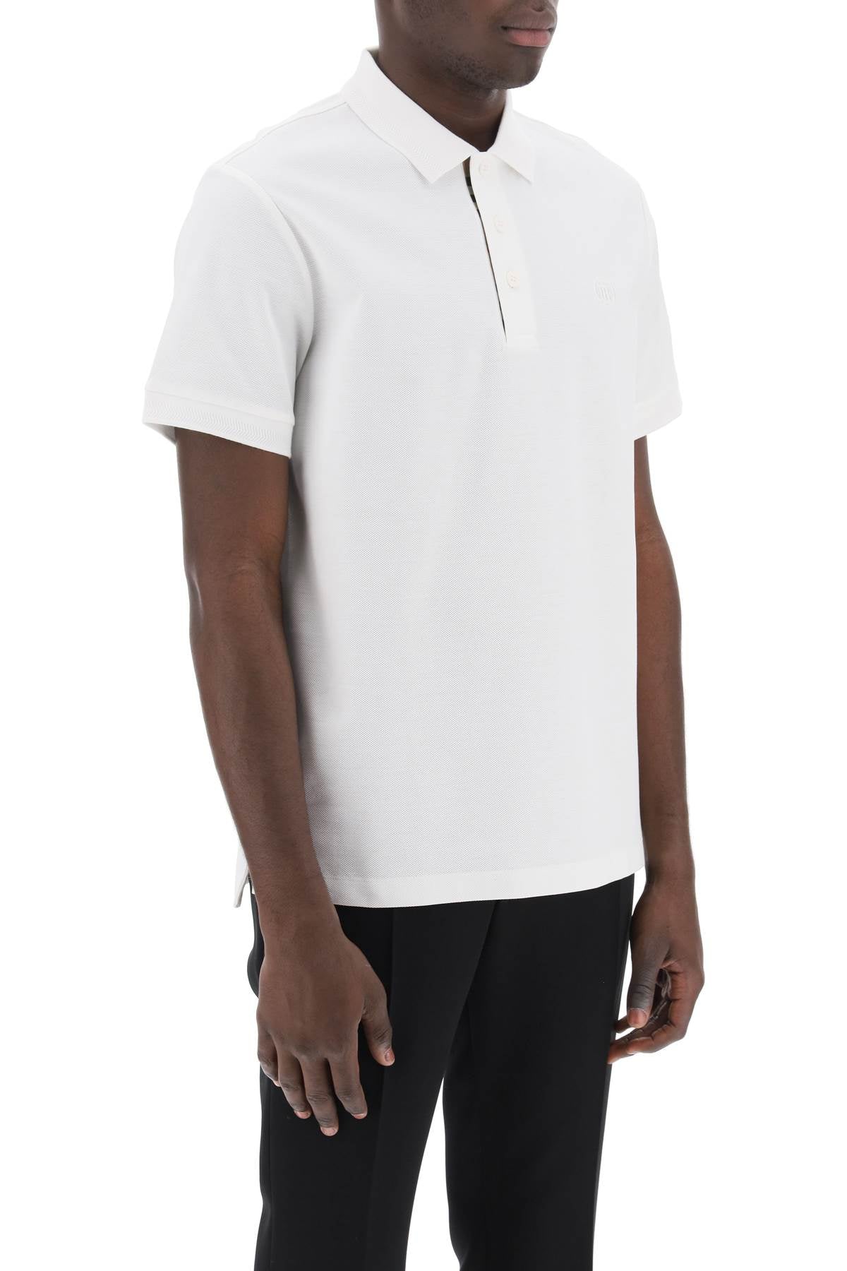 Burberry Eddie Organic Pique Polo Shirt-Burberry-L-Urbanheer