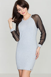 Short Dress Women Outfit 119329 Lenitif-Evening Dresses-Lenitif-grey-L-Urbanheer