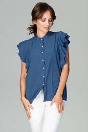 Women Women Shirt All Day Elegance-Lenitif-navy blue-L-Urbanheer