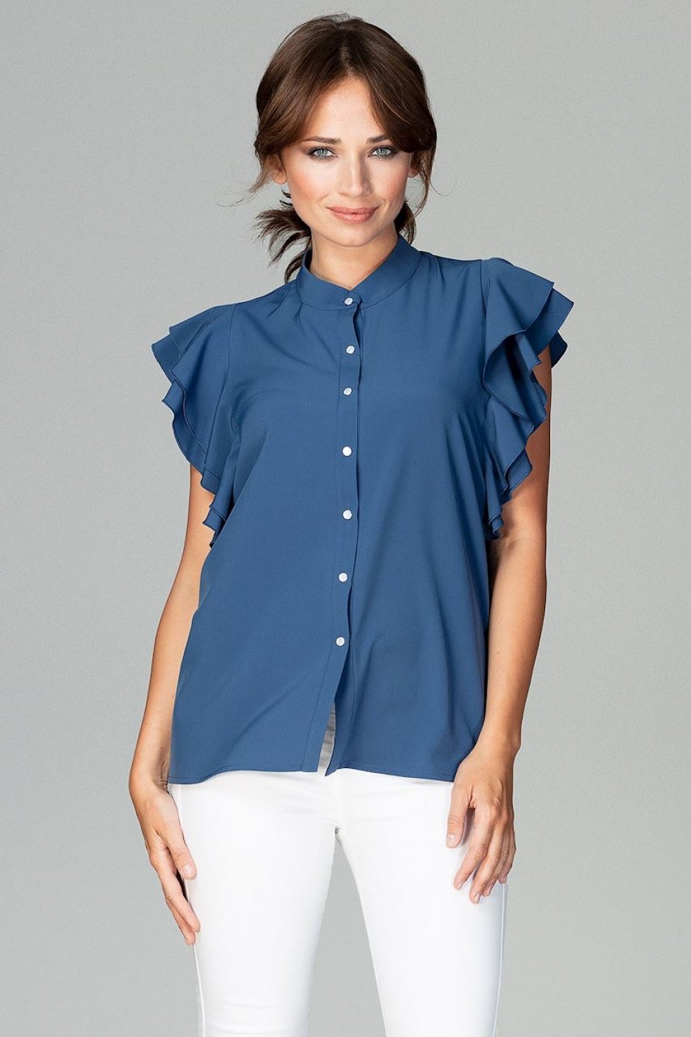 Women Women Shirt All Day Elegance-Lenitif-navy blue-L-Urbanheer
