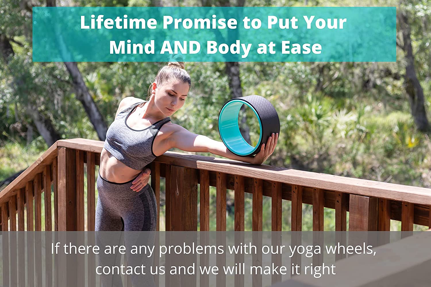 10 Inch Yoga Wheel Yoga Back Yoga Roller Back Wheel For Back Pain And Stretching-Fulfillment Center-Urbanheer