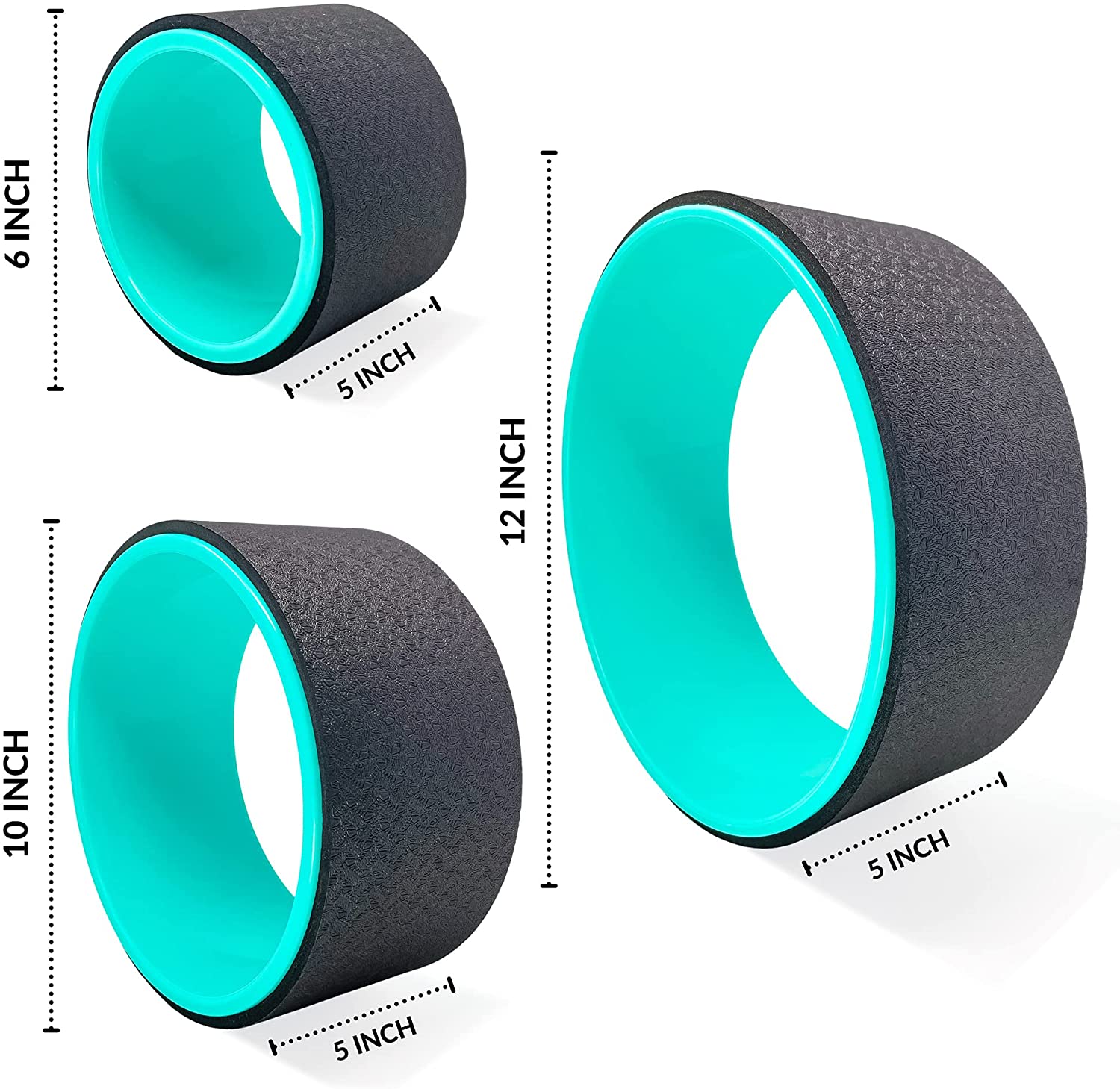 13 Inch Yoga Wheel Yoga Back Yoga Roller Back Wheel For Back Pain And Stretching-Fulfillment Center-Urbanheer