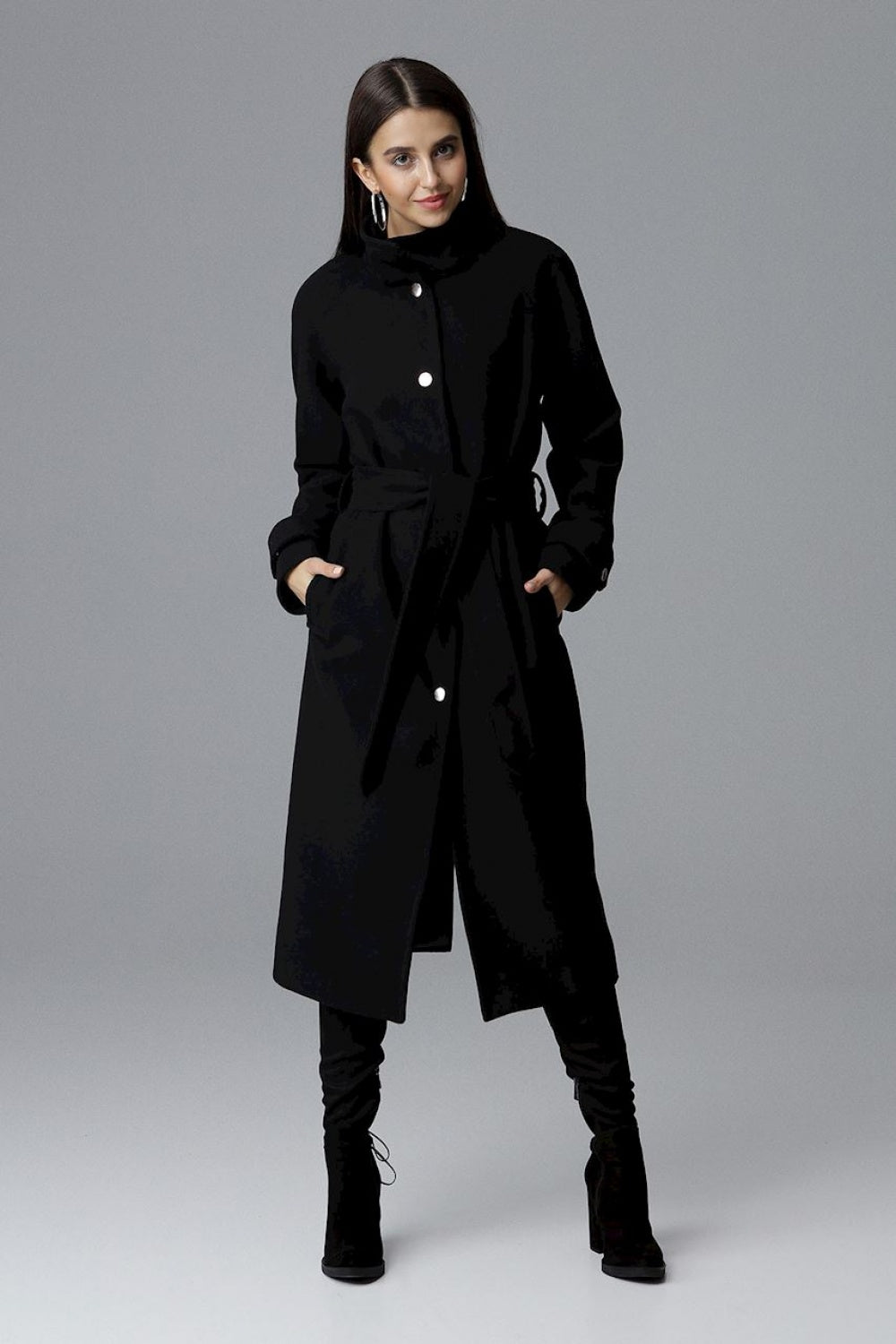 New Season Warm & Stylish Coat Outfit-Clothing - Women-Figl-black-L-Urbanheer