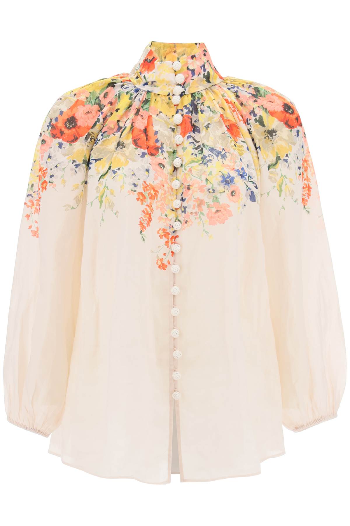 Zimmermann Alight Ramie Billow Blouse-Zimmermann-1-Urbanheer