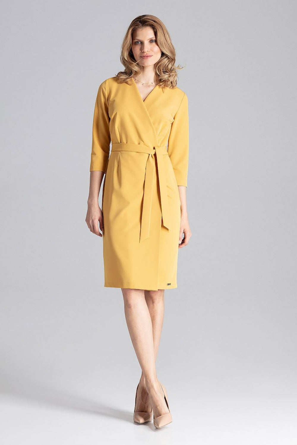 All-Day Comfort: Women Dress-Clothing - Women-Figl-yellow-L-Urbanheer