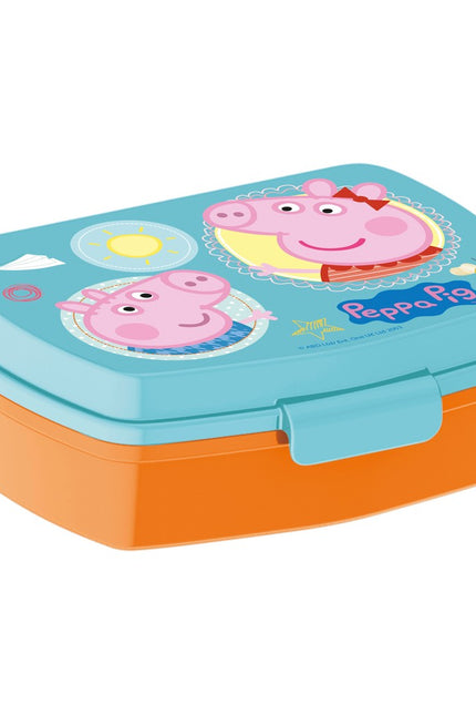Sandwich Box Peppa Pig Having Fun Plastic Light Pink (17 X 5.6 X 13.3 Cm)