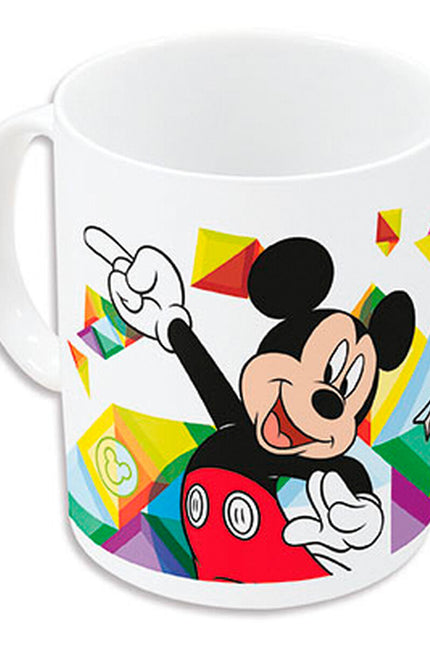 Mug Mickey Mouse Happy Smiles Ceramic Red Blue (350 Ml)