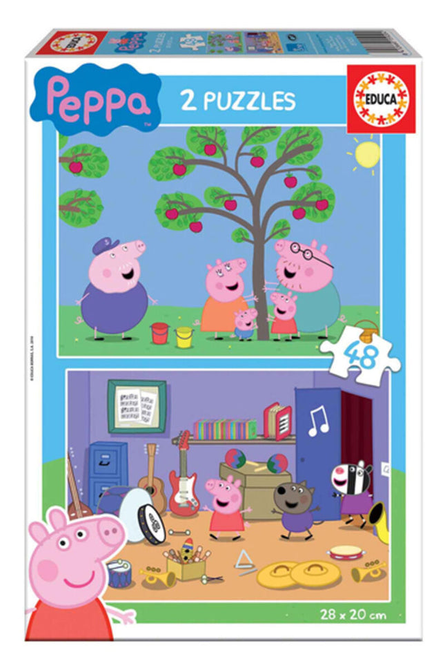 Child'S Puzzle Educa Peppa Pig (2 X 48 Pcs)-Educa-Urbanheer