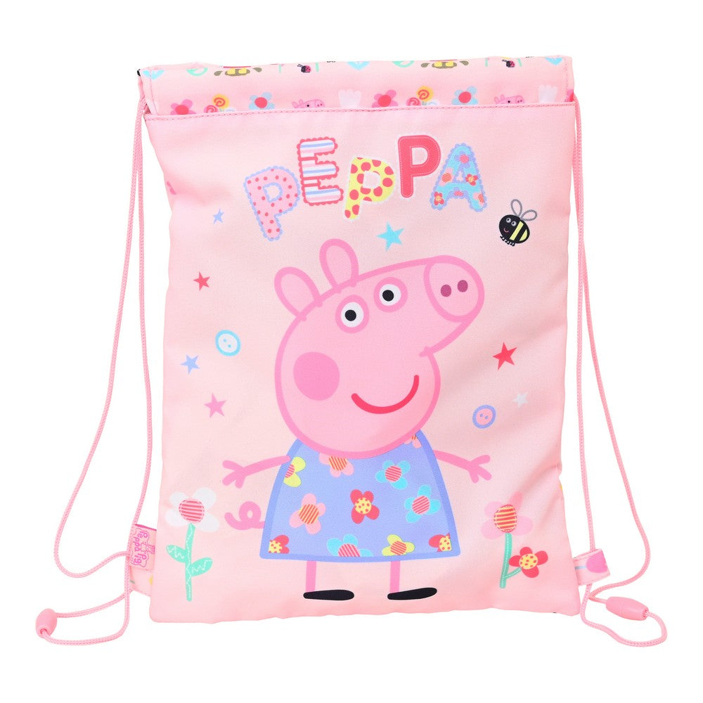 Polyster Printed Peppa Pig Sack Bag, For Casual Backpack, Kids