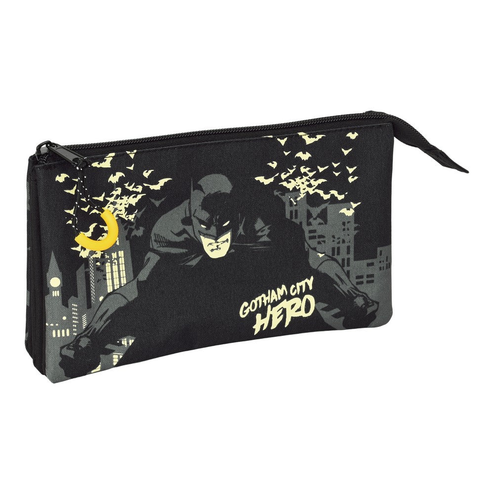 School Case Batman Hero Black (22 X 12 X 3 Cm)-Batman-Urbanheer