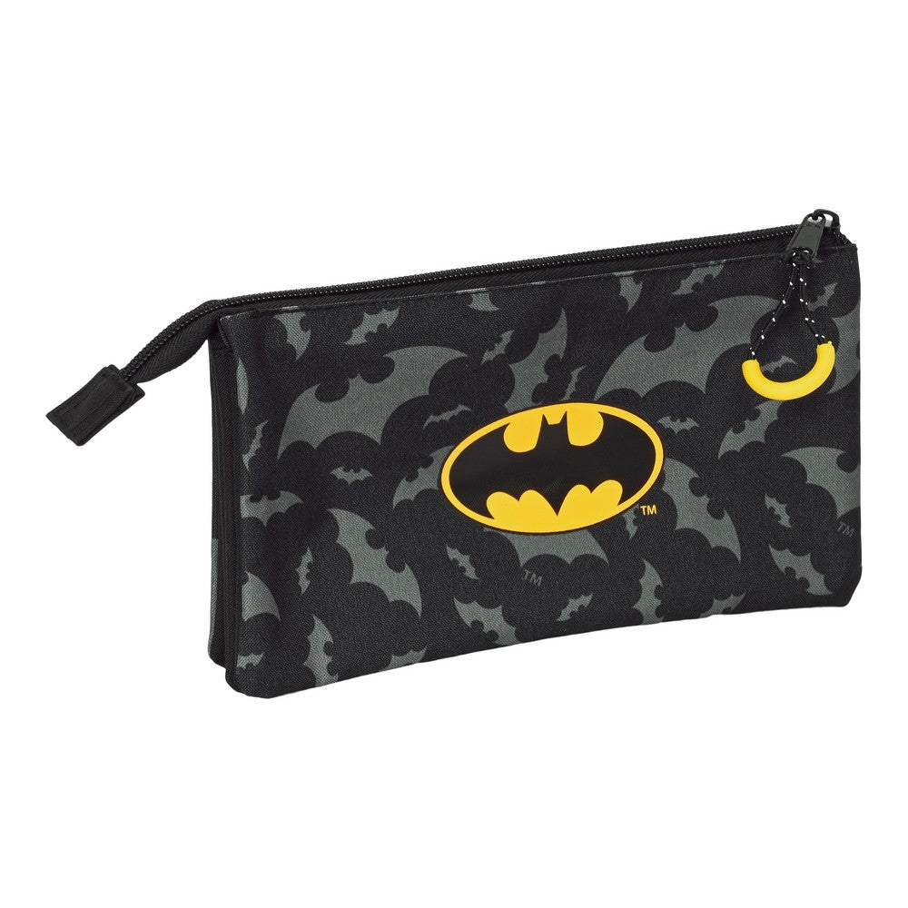 School Case Batman Hero Black (22 X 12 X 3 Cm)-Batman-Urbanheer