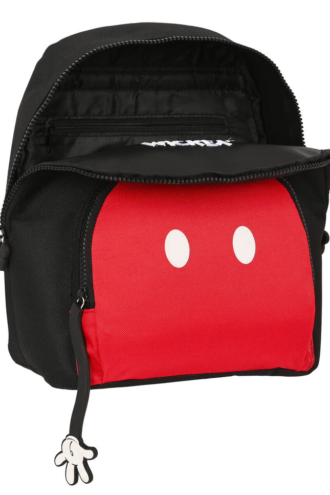 Casual Backpack Mickey Mouse Clubhouse Mickey Mood Red Black 13 L-Mickey Mouse Clubhouse-Urbanheer