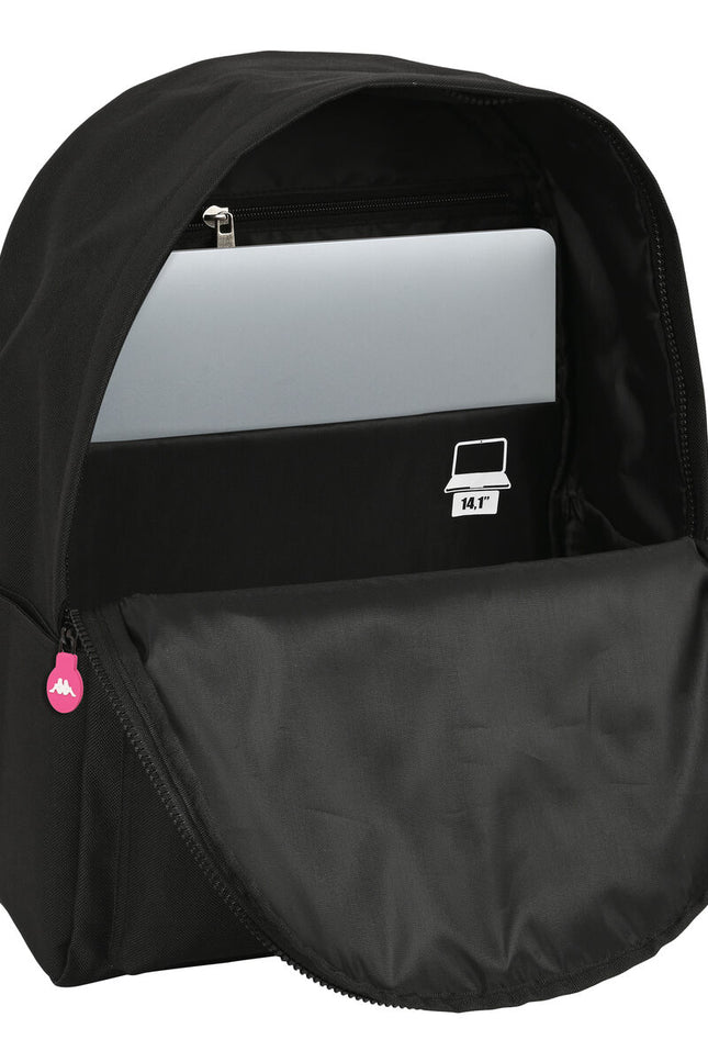 Laptop Backpack Kappa Kappa Black (31 X 40 X 16 Cm)-Kappa-Urbanheer