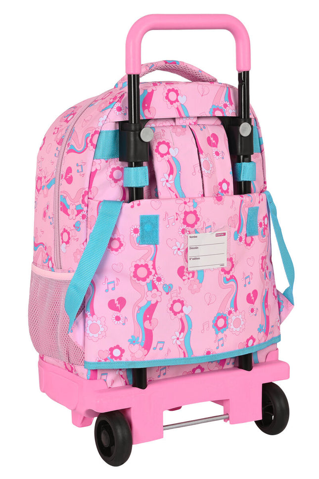 School Rucksack With Wheels Lol Surprise! Glow Girl Pink (33 X 45 X 22 Cm)-LOL Surprise!-Urbanheer