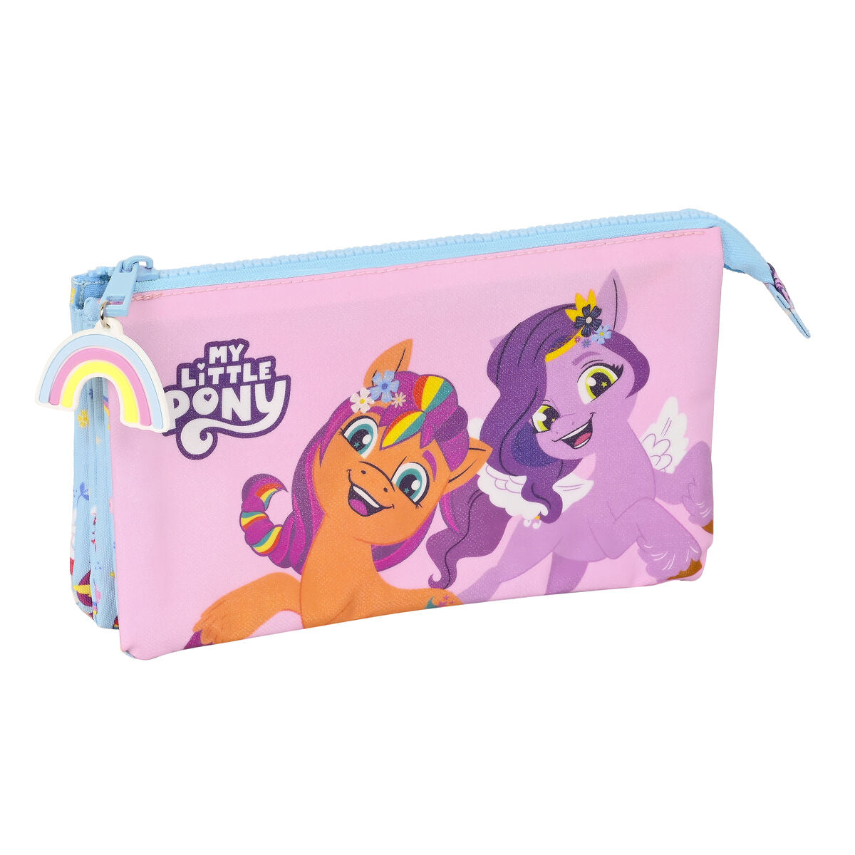 Triple Carry-all My Little Pony Wild & free Blue Pink 22 x 12 x 3