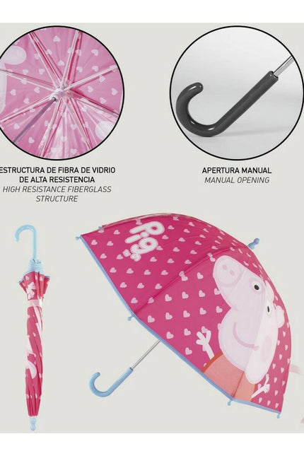 Umbrella Peppa Pig Pink (Ø 71 Cm)