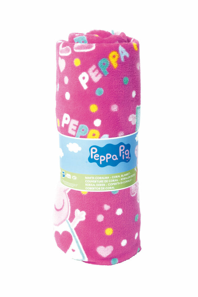 Blanket Peppa Pig Cosy Corner Pink (95 X 150 Cm)-Peppa Pig-Urbanheer