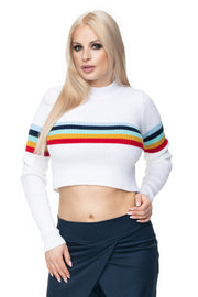 Short Jumper Women Outfit 131598 Peekaboo-Sweaters, Pullovers, Jumpers, Turtlenecks, Boleros, Shrugs-PeeKaBoo-white-one-size-fits-all-Urbanheer