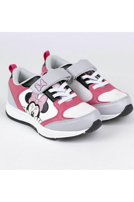 Sports Shoes For Kids Minnie Mouse Grey Pink
