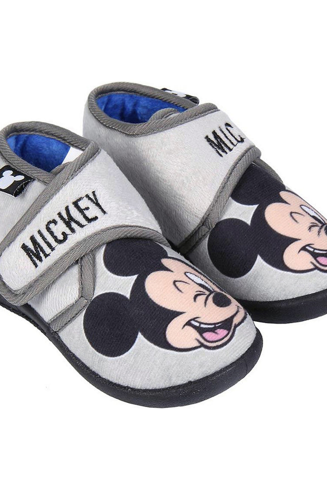 3D House Slippers Mickey Mouse Light Grey-Mickey Mouse-Urbanheer