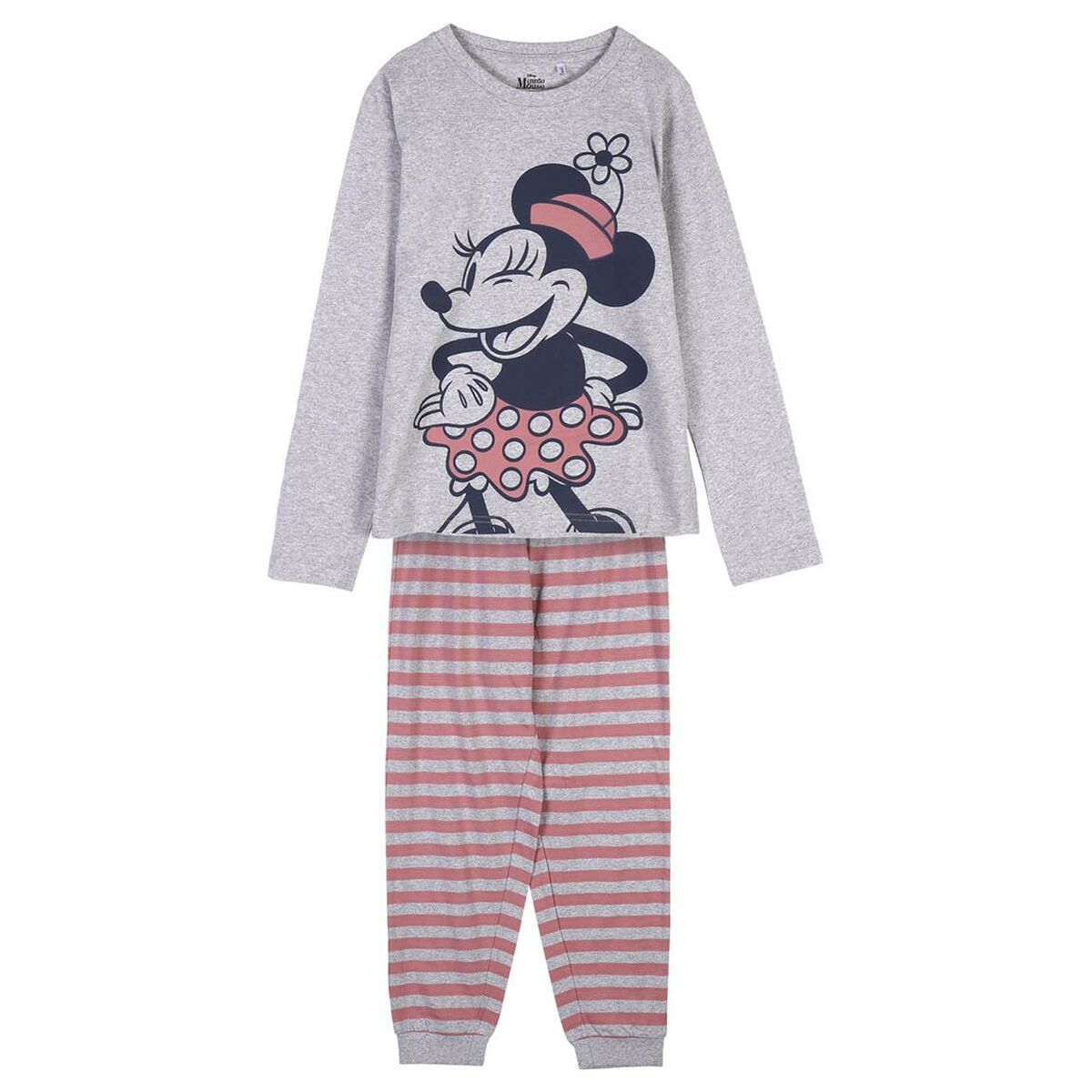 Children'S Pyjama Minnie Mouse Grey-Minnie Mouse-8 Years-Urbanheer