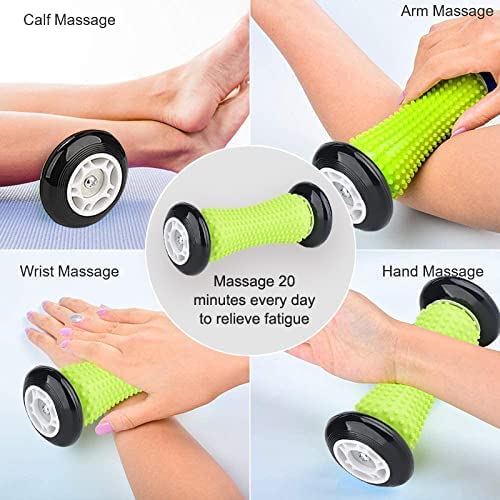 Foot Massage Roller Spiky For Plantar Fasciitis - Relief For Heel Spurs & Foot Arch Pain, Deep Trigger Point Therapy, Muscle Recovery, Stress Relief Acupressure Reflexology Tool-Fulfillment Center-Urbanheer