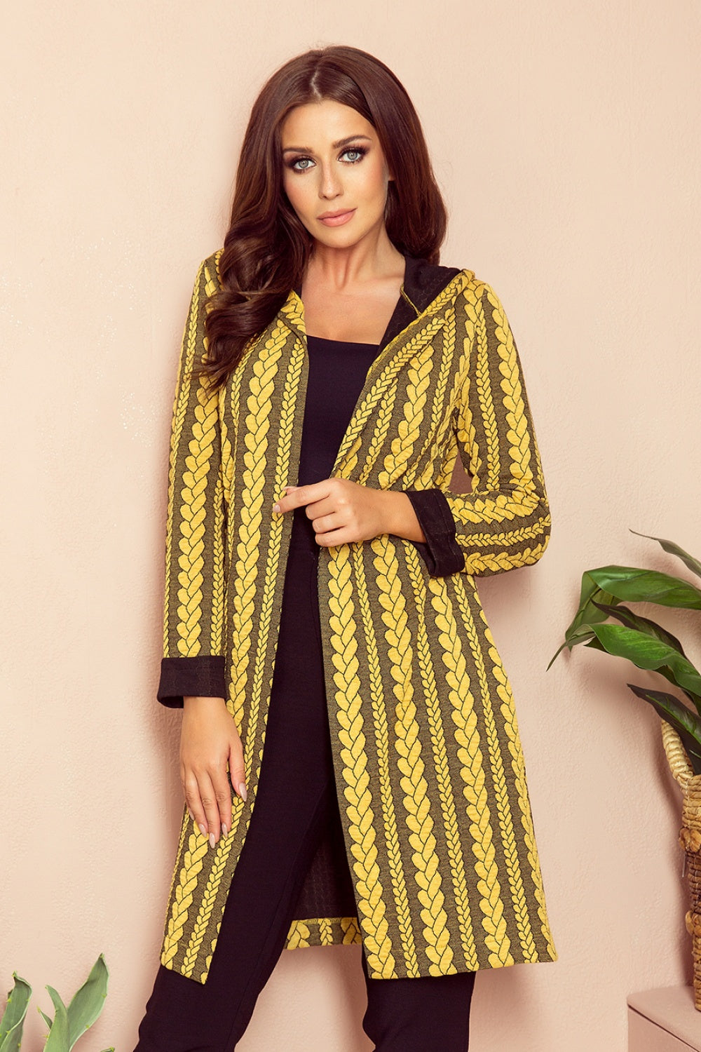 Cardigan Women Outfit 134422 Numoco-Numoco-yellow-S-Urbanheer