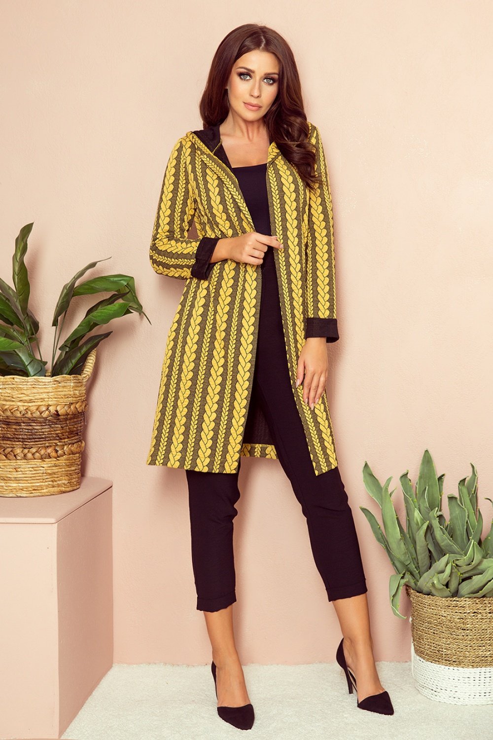 Cardigan Women Outfit 134422 Numoco-Numoco-yellow-S-Urbanheer