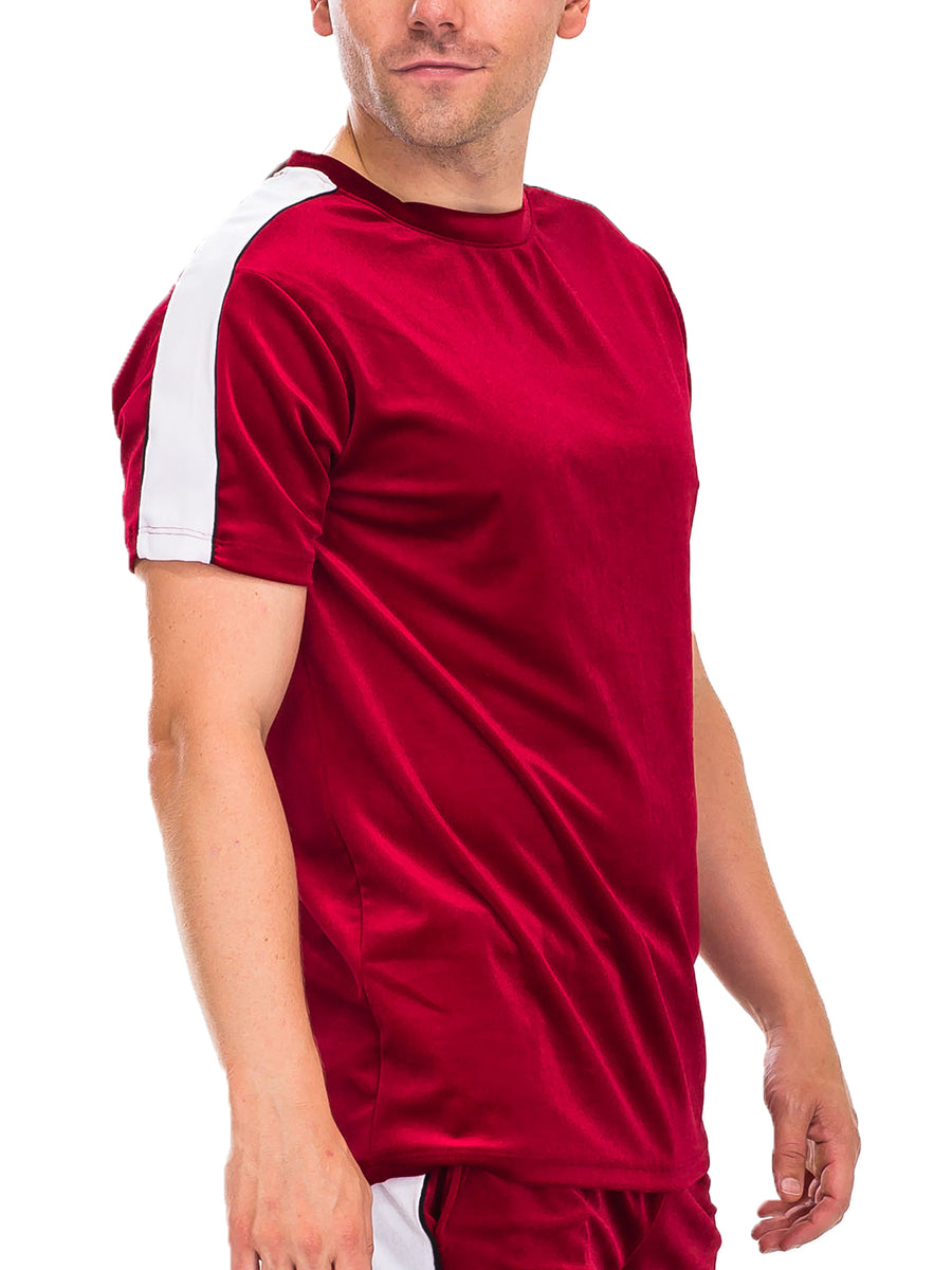 Edison Velour Tee-WEIV-Red-S-Urbanheer