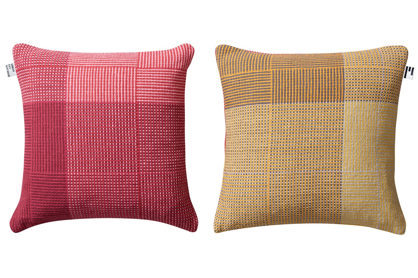 Napping Pink & Yellow - Cushion Cover-Simon Key Bertman Textile Design & Art-Urbanheer