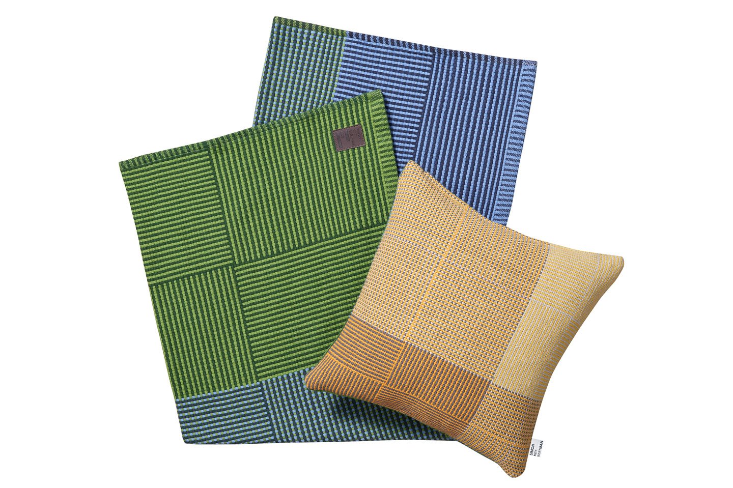 Napping Pink & Yellow - Cushion Cover-Simon Key Bertman Textile Design & Art-Urbanheer